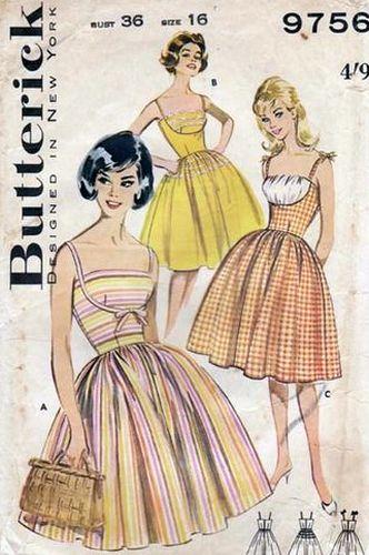 vintage butterick sewing patterns VintageStitching.com