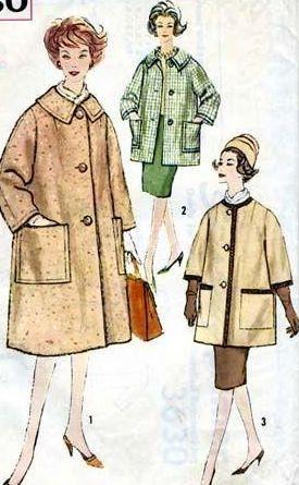 coat jacket bolero vintage sewing patterns vintagestitching.com