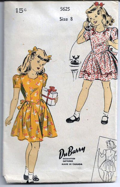 vintage patterns girls 1940s vintagestitching.com