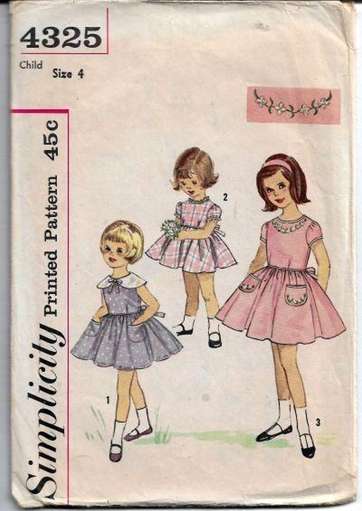 1960s Girls Vintage Patterns