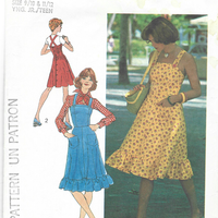 Simplicity 6926 Teen Strappy Jumper Dress Vintage Sewing Pattern 1970s