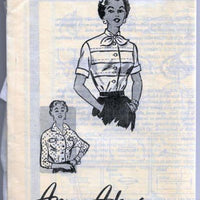Anne Adams Mail Order 4831 Ladies Blouse Vintage Sewing Pattern 1950s - VintageStitching - Vintage Sewing Patterns