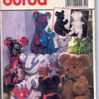 Burda 4234 Stuffed Bear 3 Sizes Sewing Craft Pattern Sealed - VintageStitching - Vintage Sewing Patterns