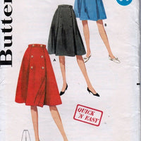 Butterick 3043 Ladies Wrap Skirt Vintage 1960's Sewing Pattern - VintageStitching - Vintage Sewing Patterns