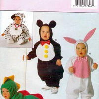 Butterick 3050 Infant  Baby Bunny Panda Bear Dalmation Alligator Halloween Costume Sewing Pattern - VintageStitching - Vintage Sewing Patterns