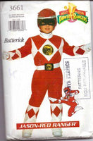 
              Butterick 3661 Power Rangers Jason Red Ninja Halloween Costume Sewing Pattern Vintage - VintageStitching - Vintage Sewing Patterns
            