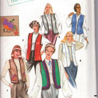 Butterick 3971 Vintage 1980's Sewing Pattern Ladies Vest Round or Square Armholes Size Large - VintageStitching - Vintage Sewing Patterns