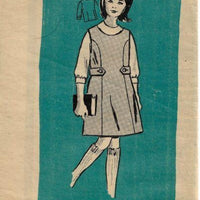 Mail Order 4979 Girls Blouse Jumper Dress Vintage Sewing Pattern 1960s - VintageStitching - Vintage Sewing Patterns
