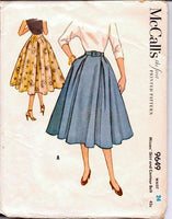 
              McCall's 9649 Vintage 1950's Sewing Pattern Ladies Full Rockabilly Party Gored Skirt - VintageStitching - Vintage Sewing Patterns
            