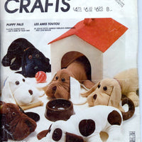 McCall's Crafts 815 Puppy Pals Stuffed Dog Vintage 1980's Sewing Pattern - VintageStitching - Vintage Sewing Patterns