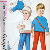 Simplicity 5644 Toddlers' Overalls and Top Vintage 1960's Sewing Pattern - VintageStitching - Vintage Sewing Patterns