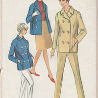 Simplicity 6290 Vintage 60's Sewing Pattern Ladies Two Piece Suit Jacket Pants - VintageStitching - Vintage Sewing Patterns