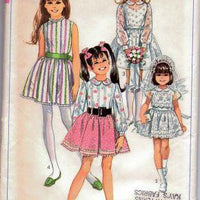 Simplicity 8171 Girls One Piece Communion Easter Dress Vintage Pattern - VintageStitching - Vintage Sewing Patterns