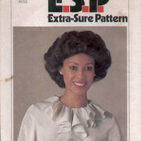 simplicity 8187 ruffled blouse vintage pattern 1970s