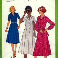 simplicity 8255 shirtwaist dress vintage pattern