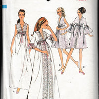Style 2957 Ladies Nightgown Negligee Lingerie Vintage 1970's Sewing Pattern - VintageStitching - Vintage Sewing Patterns
