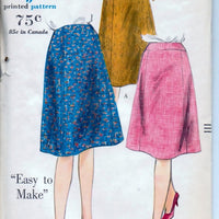 Vogue 5322 Ladies Gored Skirt Vintage 1960's Sewing Pattern Waist 24 - VintageStitching - Vintage Sewing Patterns
