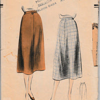 Vogue 7418 Ladies Skirt Unprinted Vintage 1950's Sewing Pattern - VintageStitching - Vintage Sewing Patterns