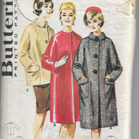 Butterick 2877 Vintage Sewing Pattern 1960s Ladies Dressy Coat - VintageStitching - Vintage Sewing Patterns