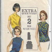 Butterick 3512 Vintage Sewing Pattern 1960s Ladies Blouse - VintageStitching - Vintage Sewing Patterns