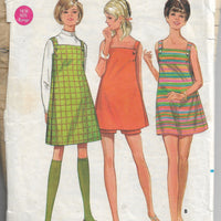 Butterick 4860 Vintage Sewing Pattern 1960s Ladies Jumper Dress Shorts - VintageStitching - Vintage Sewing Patterns