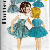 butterick 2553 girls basic dress vintage 1960s pattern