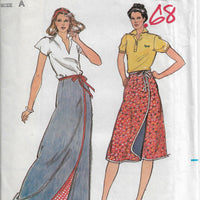 butterick 3673 skirt vintage pattern