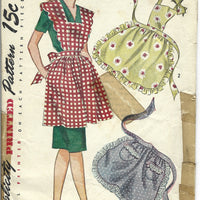 simplicity 1163 apron vintage pattern