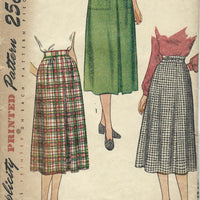 simplicity 2211 skirt vintage pattern 1940s