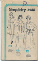 
              Simplicity 8255 Ladies Shirtwaist Dress Vintage Sewing Pattern 1970s No Envelope
            