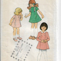 Style 3977 Little Girls Panelled Dress Vintage Sewing Pattern 1970s - VintageStitching - Vintage Sewing Patterns