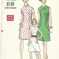 Vogue 7343 Ladies A-Line Dress Vintage Pattern 1960s