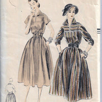 vogue 7837 ladies dress vintage sewing pattern 1950s