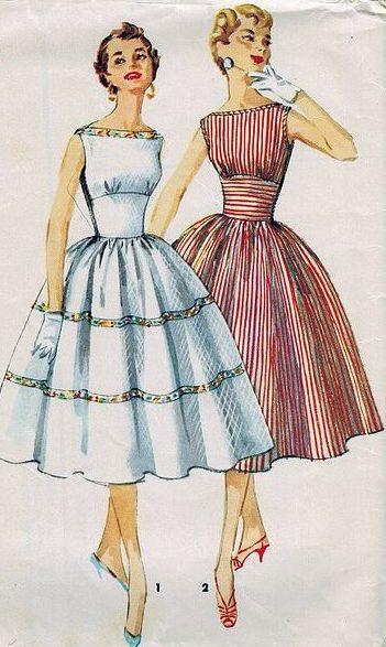 dress vintage sewing pattern vintagestitching.com