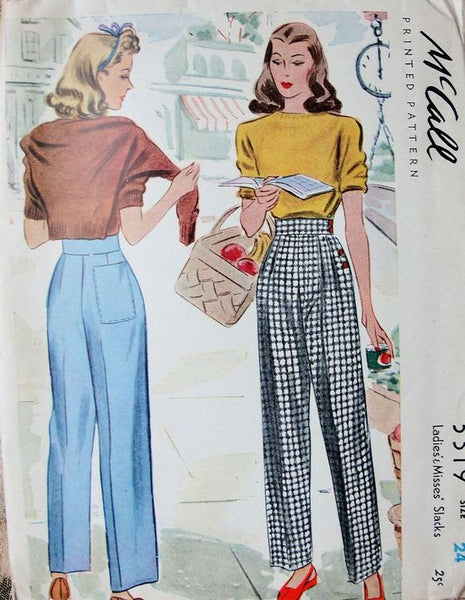 vintage pants shorts sewing patterns VintageStitching