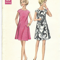 Butterick 4703 Ladies One Piece Dress Vintage Sewing Pattern 1960s