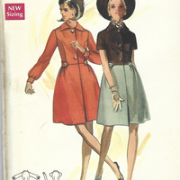 Butterick 5114 Ladies One Piece Dress Vintage Sewing Pattern 1960s