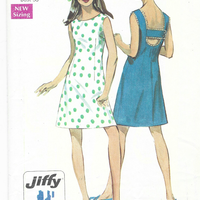Simplicity 8183 Ladies Jiffy Dress H Back Vintage Sewing Pattern 1960s