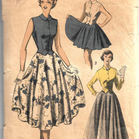 advance 5496 blouse skirt vintage pattern