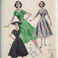 butterick 8080 princess dress vintage pattern 1950s