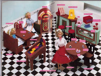 
              Barbie Soda Shop Restaurant Furniture Fashion Doll Plastic Canvas Pattern Annie's Attic 1989 - VintageStitching - Vintage Sewing Patterns
            