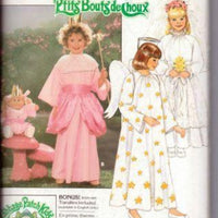 Butterick 3490 Girls Fairy Bride Angel Cabbage Patch Kids Vintage 1980's Sewing Costume Pattern - VintageStitching - Vintage Sewing Patterns