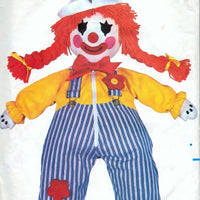 Butterick 3510 Clown Learning Doll Vintage Craft Sewing Pattern 1980's - VintageStitching - Vintage Sewing Patterns