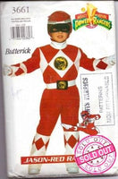 
              Butterick 3661 Power Rangers Jason Red Ninja Halloween Costume Sewing Pattern Vintage - VintageStitching - Vintage Sewing Patterns
            