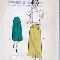 Butterick 5450 Ladies Slim Skirt Vintage Sewing Pattern 1950's - VintageStitching - Vintage Sewing Patterns