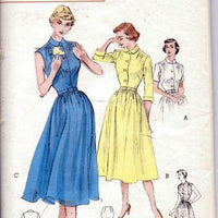 Butterick 5641 Rockabilly Shirtwaist Dress Housewife Dirndl Skirt Vintage Sewing Pattern - VintageStitching - Vintage Sewing Patterns