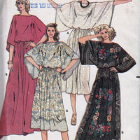 Butterick 6194 Vintage 1980's Sewing Pattern Ladies Top Long Below Knee Skirt - VintageStitching - Vintage Sewing Patterns