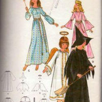 Butterick 6312 Witch Angel Fairy Princess Halloween Costume Vintage Sewing Pattern 1970's - VintageStitching - Vintage Sewing Patterns