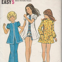 Butterick 6561 Girls Flared A-Line Dress Pants Shorts Vintage Sewing Pattern 1970's - VintageStitching - Vintage Sewing Patterns