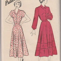 Hollywood B 369 Ladies Shirtwaist Dress Vintage 1940's Sewing Pattern Bilingual - VintageStitching - Vintage Sewing Patterns